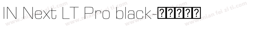 IN Next LT Pro black字体转换